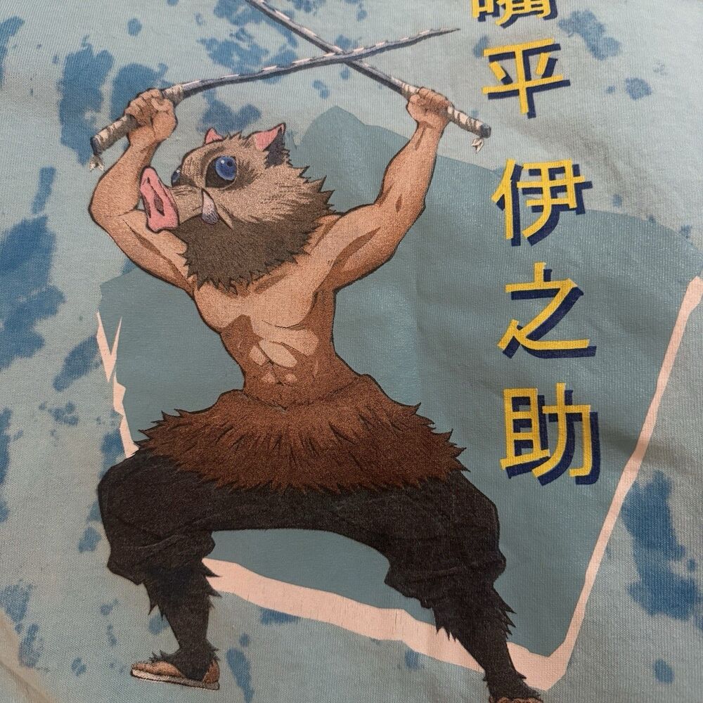 Demon Slayer Men's Graphic Short Sleeve Tee Size XL Kimetsu No Yaiba Anime